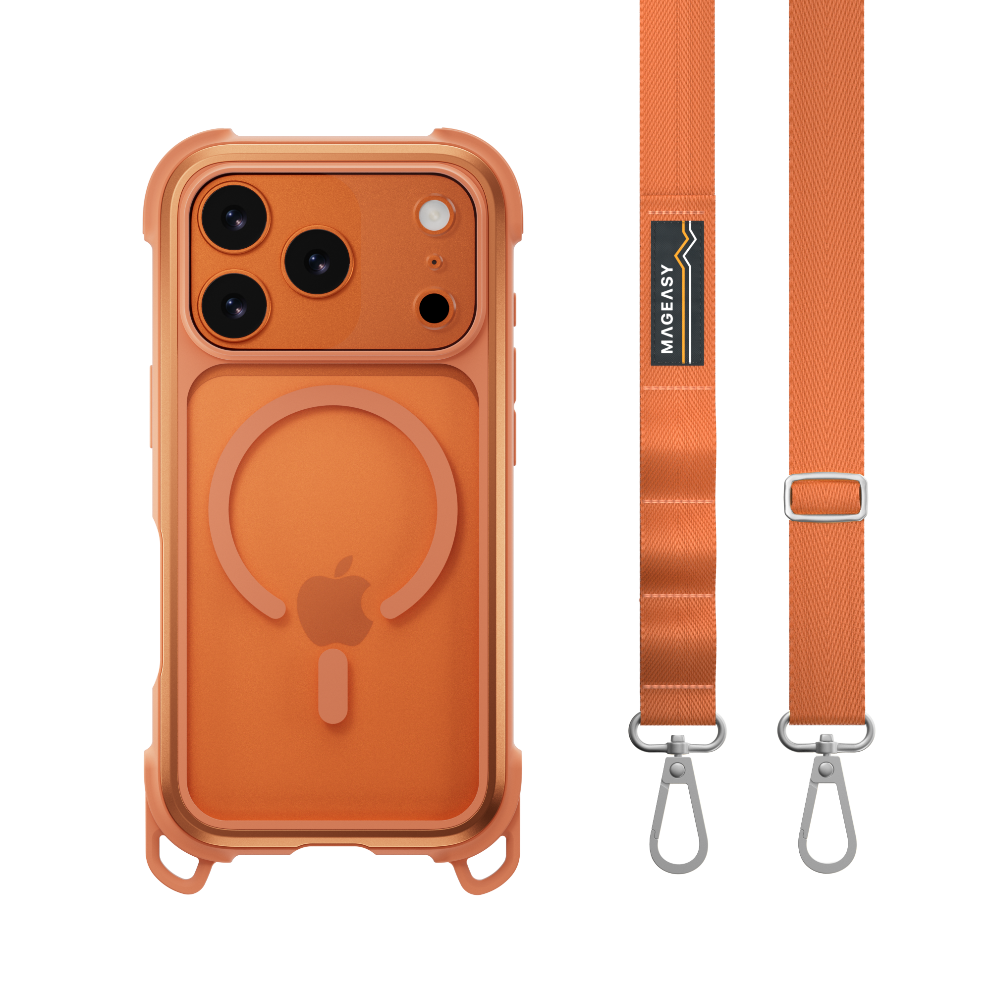 MAGEASY iPhone 17 Pro用 Odyssey Strap M Odyssey Strap M Rugged Utility Protective Case with Lanyard for