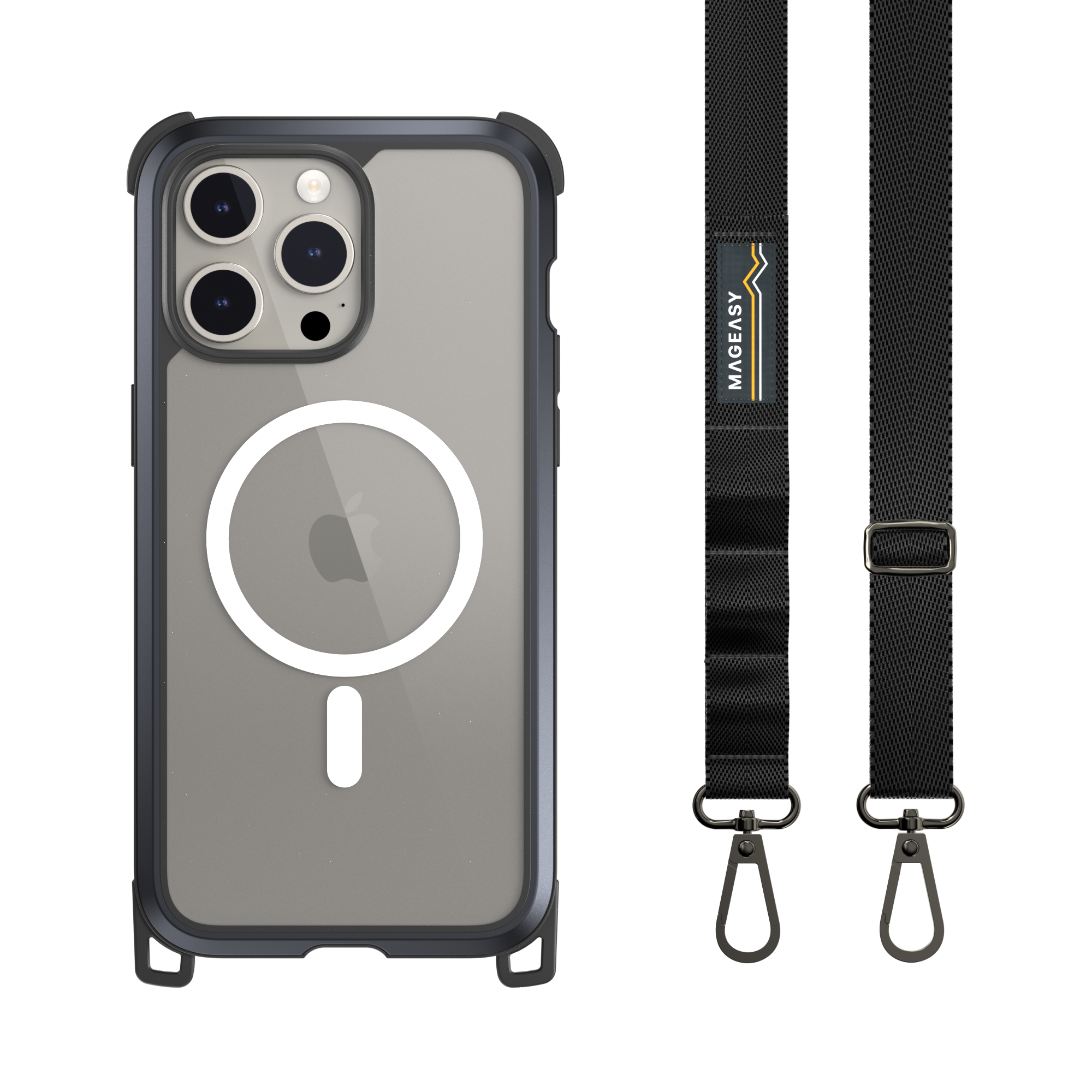 Odyssey M + Strap Rugged Utility Protective iPhone 15 Case with