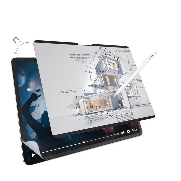 EasyPaper Pro 2-in-1 Paper-Feel Removable iPad Screen Protector