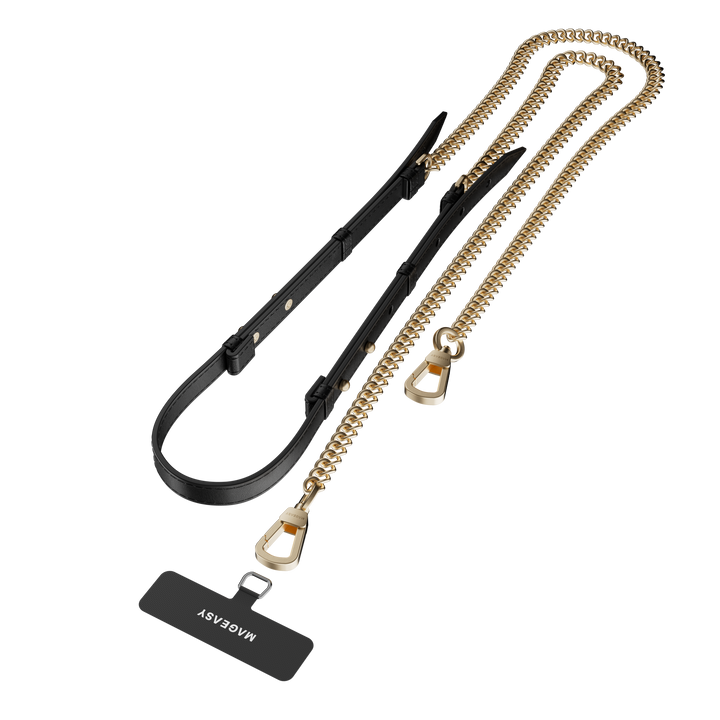 Leather Chain Strap - Modern + Strap Card