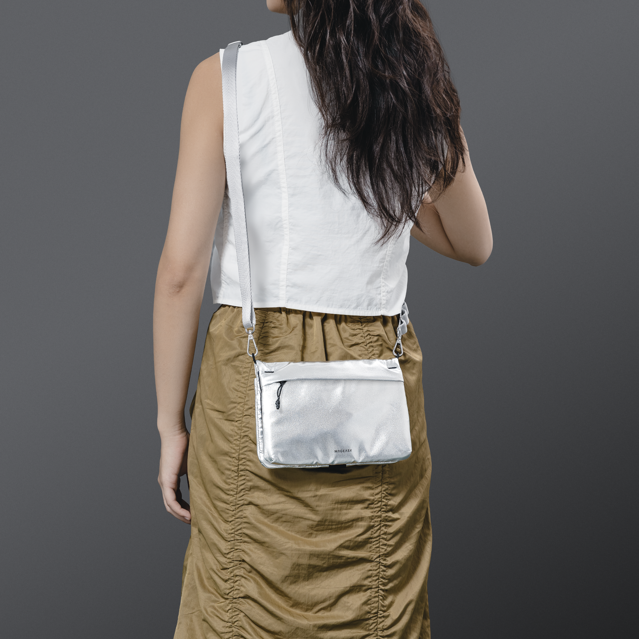 2L Sacoche Utility Crossbody Bag + Strap Phone Lanyard 20mm