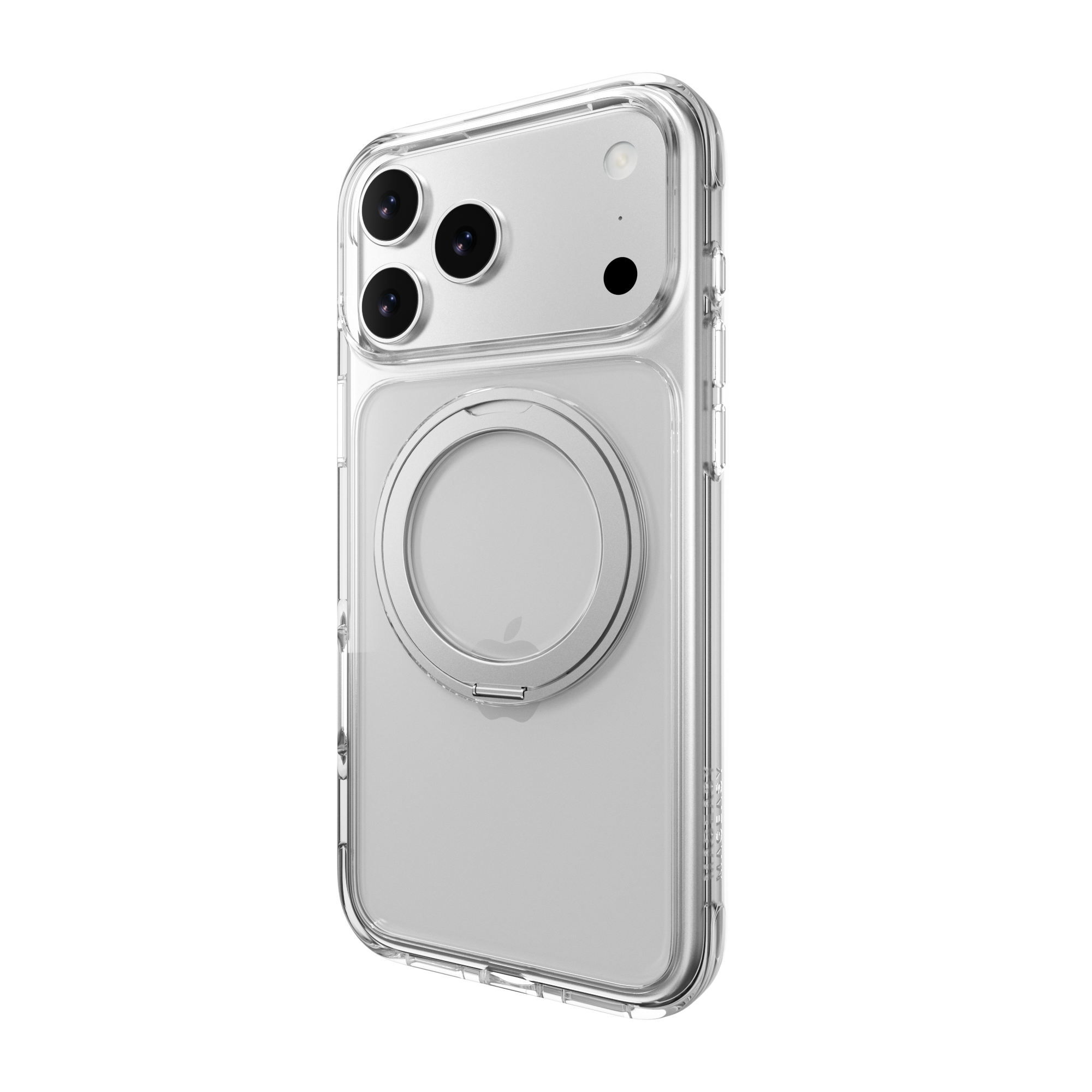CD-ring van metaal en onzichtbare standaard, 360° rotatie], magnetische beschermhoes voor iPhone 15 Pro Max, compatibel met MagSafe, stootvaste