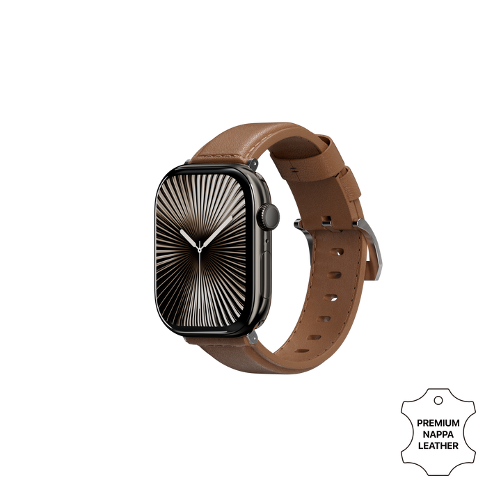 Nappa Calfskin Leather Apple Watch Band