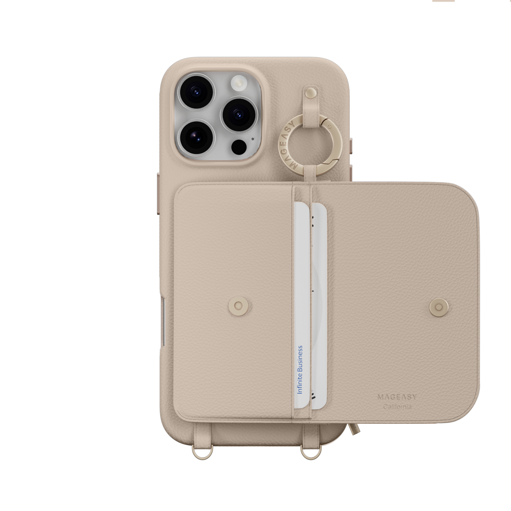Pouch M Wallet Phone Case with Stand for iPhone 16 – MAGEASY Business