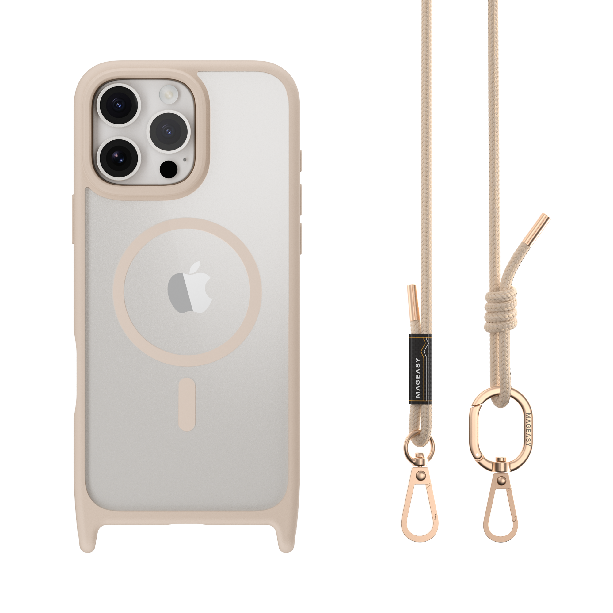 iPhoneアクセサリー Remraam Roam M Shockproof Protective Case with Lanyard for iPhone 16