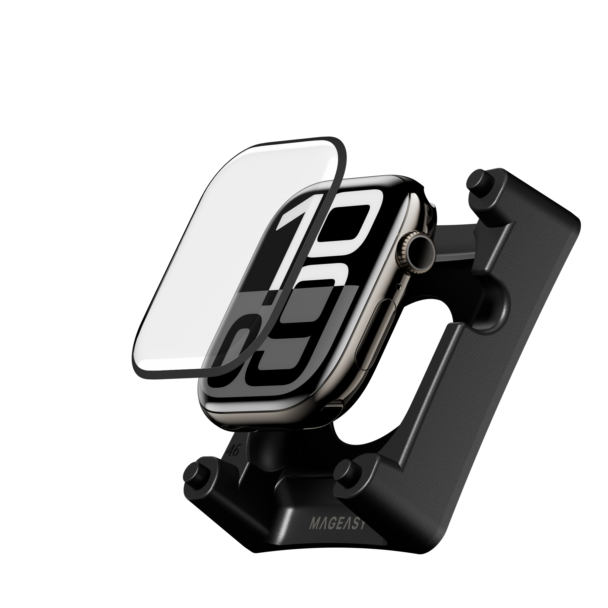 VacFun 3 Pellicole In Vetro Temperato 9H Per Smartwatch NAIXUES LIEBIG CF80 1.08